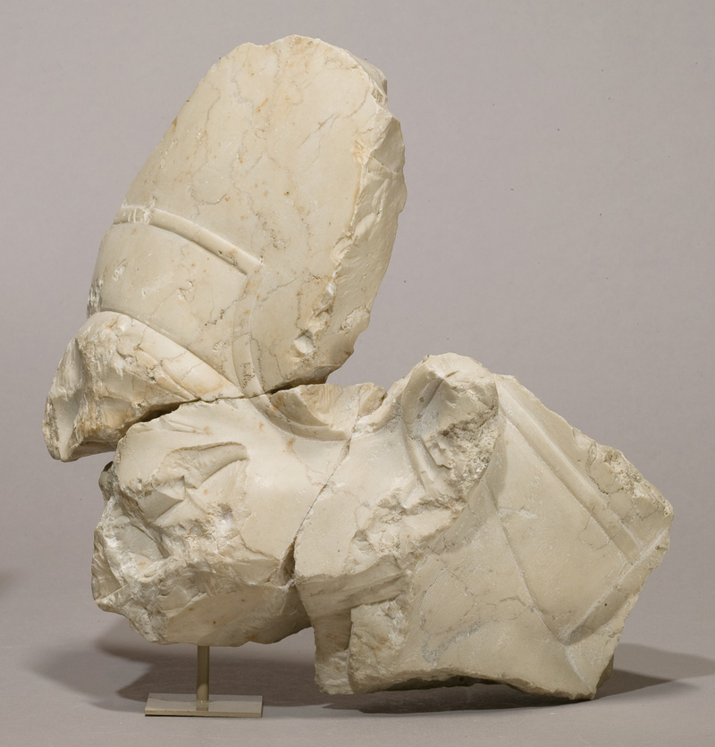 What’s left of a head of Akhenaten from the Great Aten Temple at Amarna. Public domain, via the Metropolitan Museum of Art.
